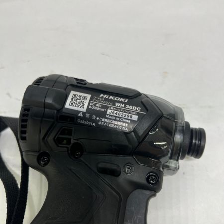  HiKOKI ハイコーキ 36V インパクトドライバー Bluetooth付バッテリー2個・充電器・ケース WH36DC ブラック 未使用品