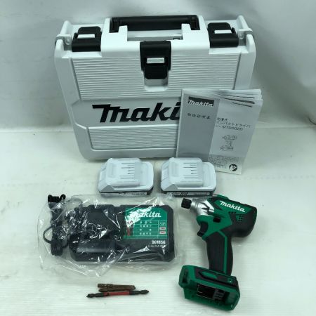  MAKITA マキタ 電動工具 インパクトドライバ 充電器・充電池2個・ケース付 MTD002D グリーン