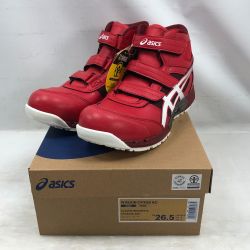 ◇◇ asics アシックス 工具関連用品 安全靴 26.5cm ウィンジョブ CP306 AC レッド Sランク