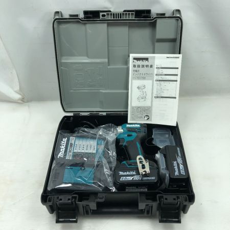  MAKITA マキタ 工具 インパクトドライバ 未使用品(S) 付属品完備 TD173DRGX ブルー
