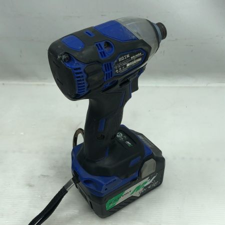  HITACHI 日立 電動工具 インパクトドライバ 充電器・充電池2個・ケース付 WH36DA ブルー