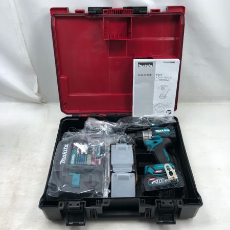  MAKITA マキタ 工具 ドライバドリル 未使用品(S) 付属品完備 コードレス式 40v DF001GRDX ブルー