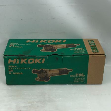  HiKOKI ハイコーキ 研磨工具 ディスクグラインダー 未使用品(S) 本体のみ コード式 G10SHA グリーン