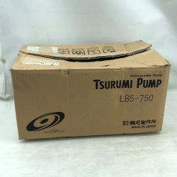 ◇◇ TSURUMI PUMP ツルミポンプ 工具関連用品 水中ポンプ 未使用品(S) 本体のみ LB5-750 ブルー Sランク