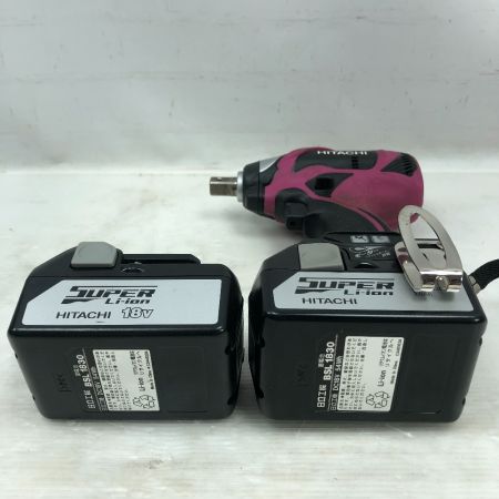 HITACHI 日立 締め付け工具 インパクトレンチ 充電器・充電池2個・ケース付 WR18DBDL ショッキングピンク