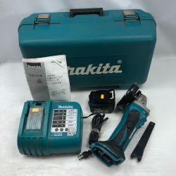 ◇◇ MAKITA マキタ 研磨工具 ディスクグラインダー 充電器・充電池1個・ケース付 GA400D ブルー Cランク