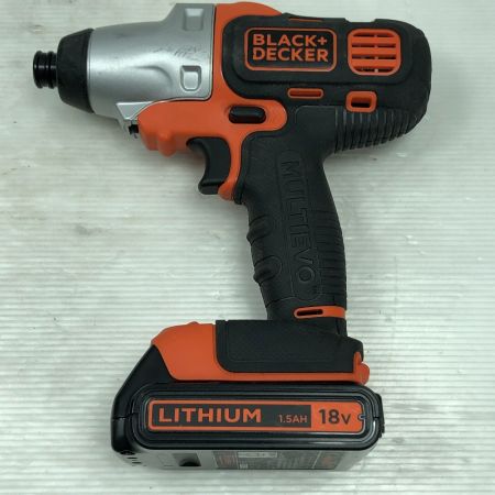  BLACK+DECKER ブラックアンドデッカー 切断工具 マルチツール 充電器・充電池2個・ケース・アタッチメント付 EV0183P1 オレンジ