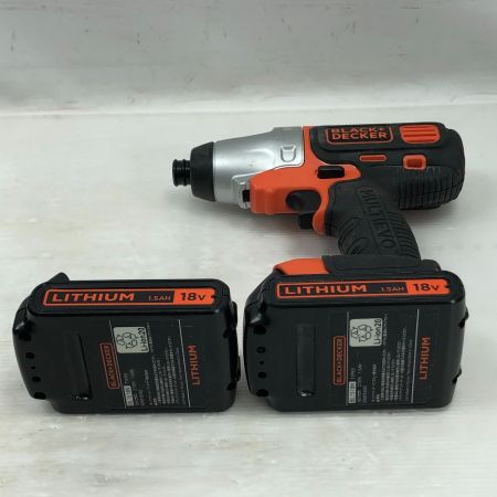  BLACK+DECKER ブラックアンドデッカー 切断工具 マルチツール 充電器・充電池2個・ケース・アタッチメント付 EV0183P1 オレンジ