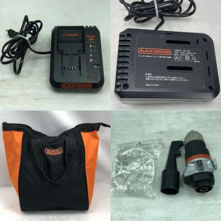  BLACK+DECKER ブラックアンドデッカー 切断工具 マルチツール 充電器・充電池2個・ケース・アタッチメント付 EV0183P1 オレンジ