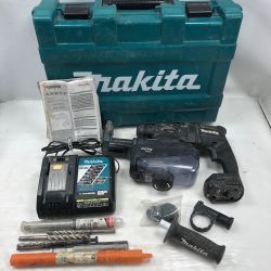 ◇◇ MAKITA マキタ 締め付け工具 ハンマドリル 集塵ユニット・ケース付 コードレス式 HR182D ブルー Cランク