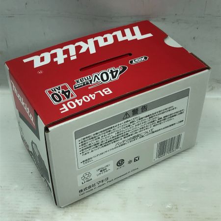  MAKITA マキタ 工具関連用品 バッテリー 未使用品(S) 本体のみ BL4040F ブラック