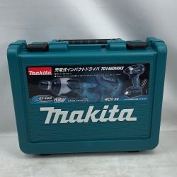 ◇◇ MAKITA マキタ 締め付け工具 インパクトドライバ 未使用品(S) 充電器・充電池2個・ケース付 TD146DWHX ブルー Sランク