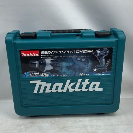  MAKITA マキタ 締め付け工具 インパクトドライバ 未使用品(S) 充電器・充電池2個・ケース付 TD146DWHX ブルー