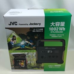 ◇◇ JVC ジェーブイシー 工具関連用品 ポータブル電源 アダプター付 100v BN-RB10-C ブラック Aランク