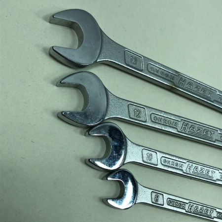  HAZET ハゼット 工具 ハンドツール コンビネーションレンチ セット　8、10、12、13、14、17、19 600N シルバー