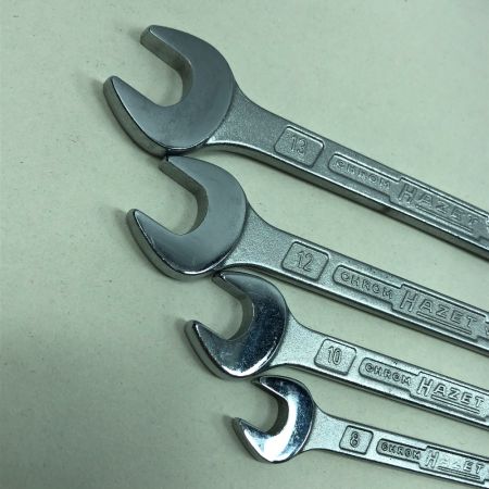  HAZET ハゼット 工具 ハンドツール コンビネーションレンチ セット　8、10、12、13、14、17、19 600N シルバー