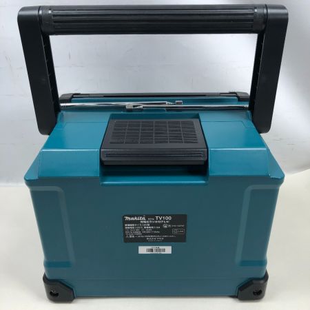  MAKITA マキタ 工具関連用品 ラジオ付テレビ リモコン・アダプター付き コードレス式 18v TV100 ブルー