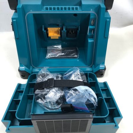  MAKITA マキタ 工具関連用品 ラジオ付テレビ リモコン・アダプター付き コードレス式 18v TV100 ブルー