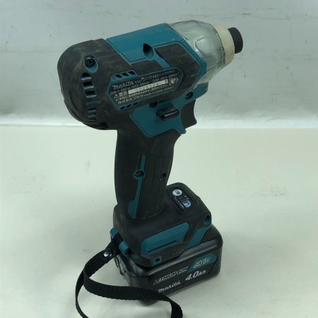  MAKITA マキタ 締め付け工具 インパクトドライバ 充電器・充電池2個付 コードレス式 TD111D ブルー
