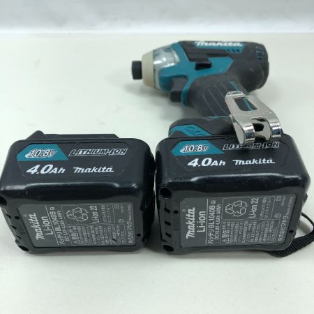 MAKITA マキタ 締め付け工具 インパクトドライバ 充電器・充電池2個付 コードレス式 TD111D ブルー