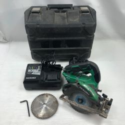◇◇ HiKOKI ハイコーキ 切断工具 丸のこ 充電器・充電池1個・ケース付 C3605DA(S) グリーン Cランク