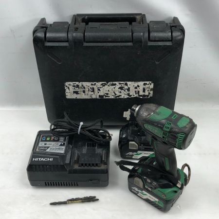  HiKOKI ハイコーキ 締め付け工具 インパクトドライバ 充電器・充電池2個・ケース付 WH36DA グリーン