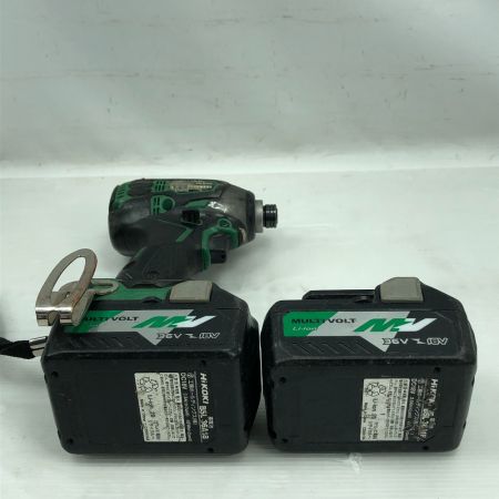  HiKOKI ハイコーキ 締め付け工具 インパクトドライバ 充電器・充電池2個・ケース付 WH36DA グリーン