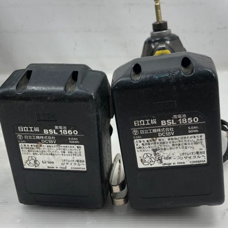  HiKOKI ハイコーキ 締め付け工具 インパクトドライバ 充電器・充電池2個・ケース付 WH18DDL2 イエロー