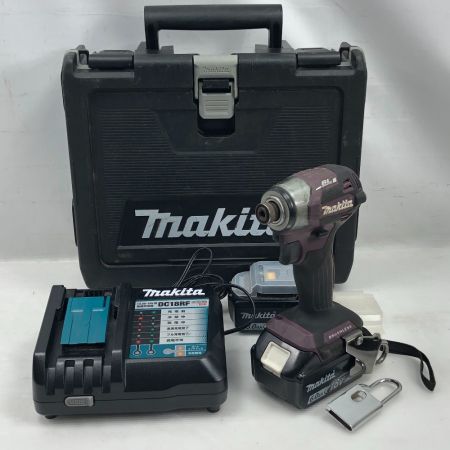  MAKITA マキタ 締め付け工具 インパクトドライバ 付属品完備 TD173DGXAP パープル