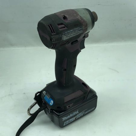  MAKITA マキタ 締め付け工具 インパクトドライバ 付属品完備 TD173DGXAP パープル