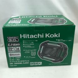 ◇◇ HITACHI 日立 工具 コードレステレビ付きラジオ 未使用品(S) 付属品完備 UR18DSML(LSG) グリーン Sランク
