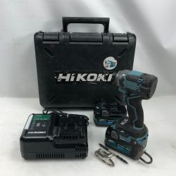 ◇◇ HiKOKI ハイコーキ 締め付け工具 インパクトドライバ 充電器・充電池2個・ケース付 WH36DC ブルー Cランク