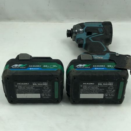  HiKOKI ハイコーキ 締め付け工具 インパクトドライバ 充電器・充電池2個・ケース付 WH36DC ブルー