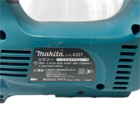 MAKITA マキタ ｺｰﾄﾞ式ジグソー 本体のみ 4327 ブルー 程度C