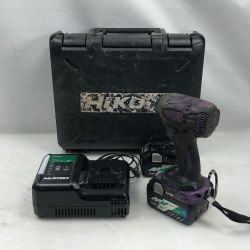 ◇◇ HiKOKI ハイコーキ 締め付け工具 インパクトドライバ 充電器・充電池2個・ケース付 コードレス式 WH36DA インディゴ Cランク