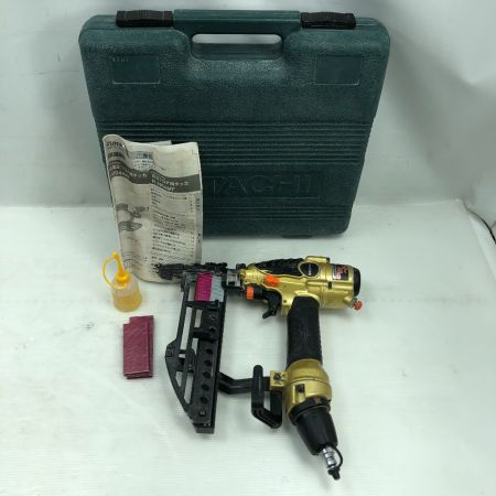  HITACHI 日立 工具 エアツール エアタッカ ケース付 高圧 N5004HMF ゴールド