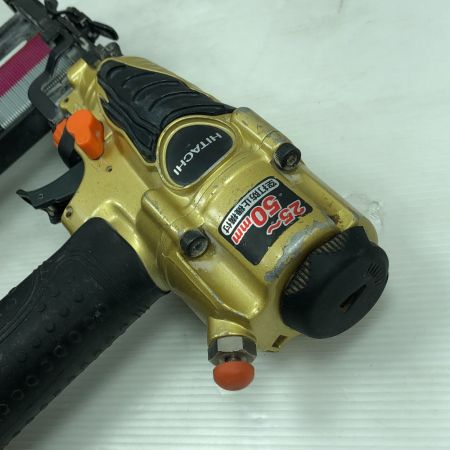  HITACHI 日立 工具 エアツール エアタッカ ケース付 高圧 N5004HMF ゴールド