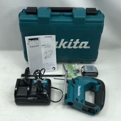 ◇◇ MAKITA マキタ 切断工具 ジグソー 充電器・充電池1個・ケース付 JV101D ブルー Cランク