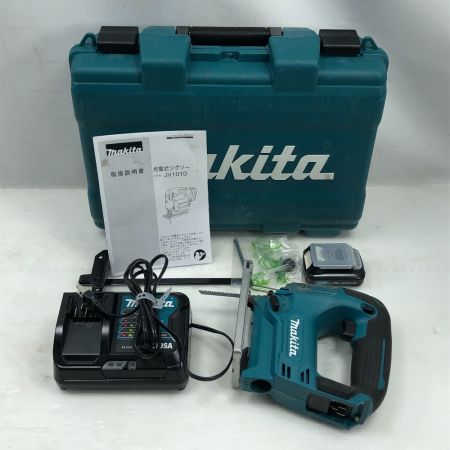  MAKITA マキタ 切断工具 ジグソー 充電器・充電池1個・ケース付 JV101D ブルー