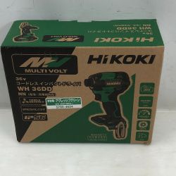 ◇◇ HiKOKI ハイコーキ 締め付け工具 インパクトドライバ 未使用品(S) 本体のみ コードレス式 WH36DD グリーン Sランク
