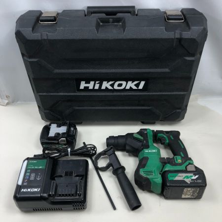  HiKOKI ハイコーキ 締め付け工具 コードレスロータリーハンマドリル 充電器・充電池2個・ケース付 DH18DPA グリーン