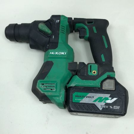 HiKOKI ハイコーキ 締め付け工具 コードレスロータリーハンマドリル 充電器・充電池2個・ケース付 DH18DPA グリーン