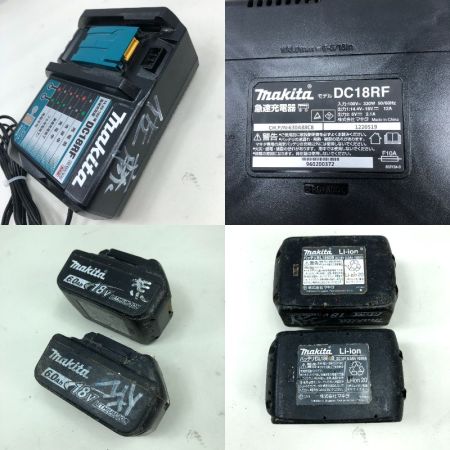  MAKITA マキタ 研磨工具 ディスクグラインダー 充電器・充電池2個付 GA408D ブルー