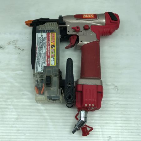  MAX マックス 工具 エアツール エアネイラ ケース付 高圧 HA-50P2 レッド