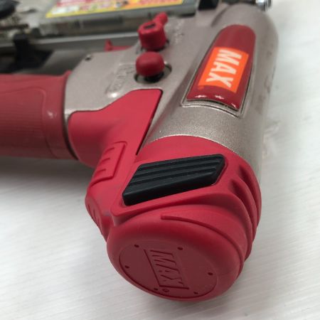  MAX マックス 工具 エアツール エアネイラ ケース付 高圧 HA-50P2 レッド