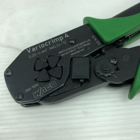 WAGO 工具関連用品 フェルール用圧着工具 206-1204-PK グリーン