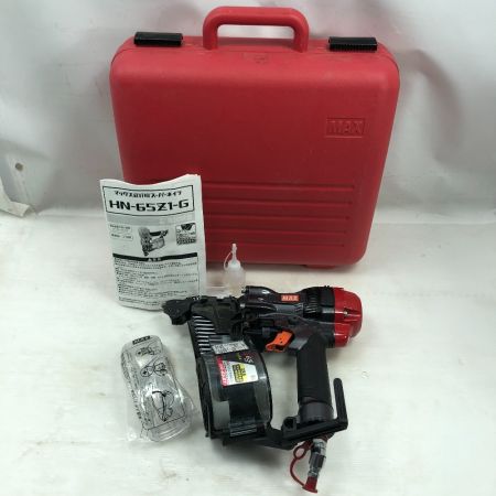  MAX マックス 工具 エアツール エアネイラ 本体のみ 高圧 HN-65Z1 レッド