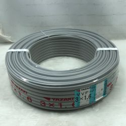 ◇◇ YAZAKI 工具 電材 VVFケーブル 未使用品(S) 3×1.6 グレー Sランク