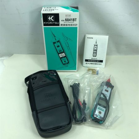  KYORITSU 工具関連用品 絶縁接地抵抗計 程度A 付属品完備 6041BT グリーン