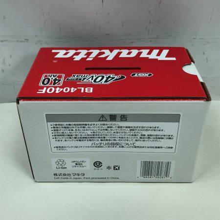  MAKITA マキタ 工具関連用品 バッテリー 未使用品(S) BL4040F ブラック